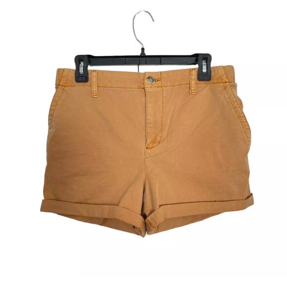 Old Navy Pants - Old Navy Hi Waisted OGC Sunflower Gold Chino Shorts 3.5" inseam SZ Medium - GUC